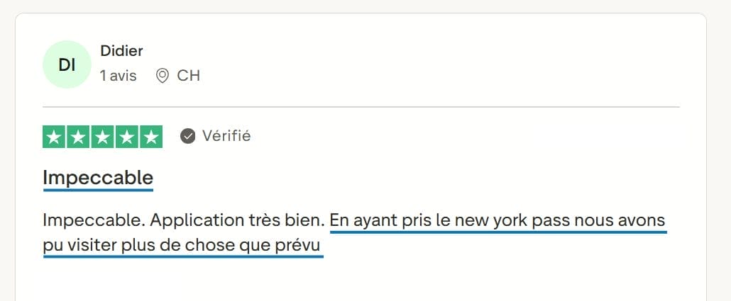 New York Pass Essentials Avis